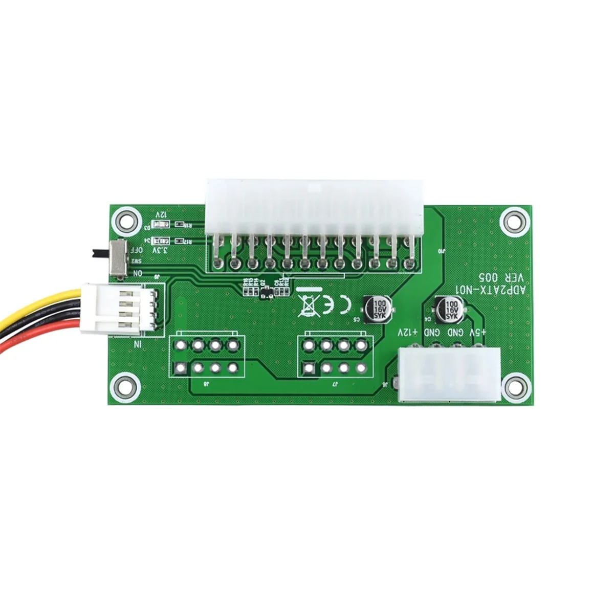 N33R_Dual PSU Riser Card 24PIN to 4PIN Power Supply Starter Board