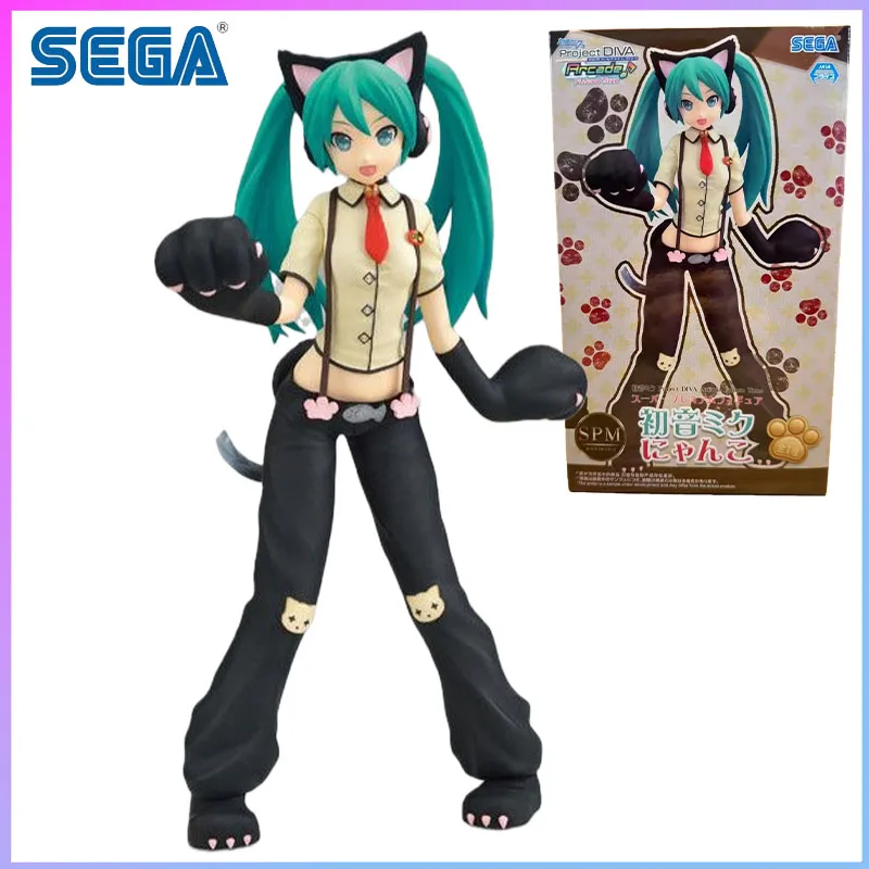 

Фигурка Hatsune Miku Kitty Ver. из SEGA Project DIVA Arcade Future Tone Super Prize, в наличии, оригинальная модель-конструктор