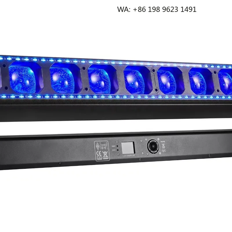 10x60W Waterproof Zoom Pixel Bar Light Moving Head Stage Lamp Wide Beam Angle for Outdoor Concert Stage Decoration