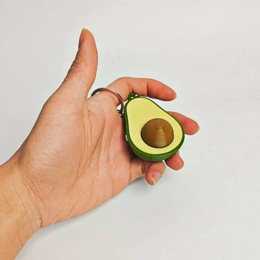 A-Avocado Clicker Fidget Keychain Backpack Charm Sensory Stress Relief Toys ADHD Anxiety Idea Gifts for Teens Kids Boys Girls