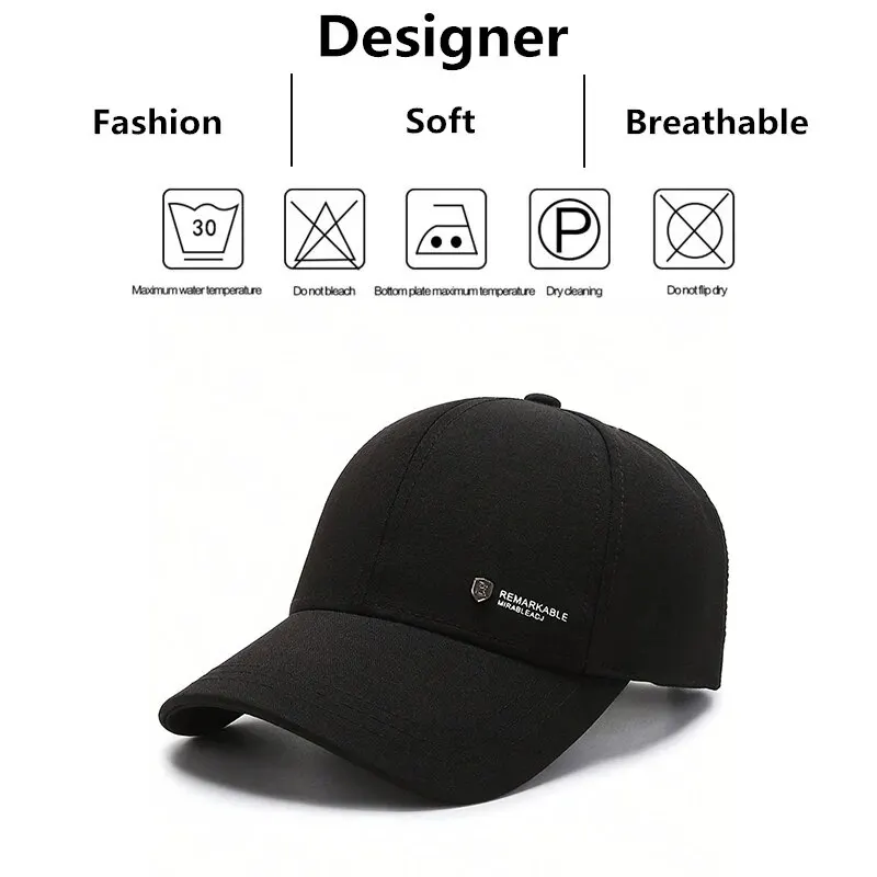 Unisex REMARKABLE Letter Label Baseball Caps Spring Autumn Outdoor Adjustable Casual Hats Sunscreen Hat