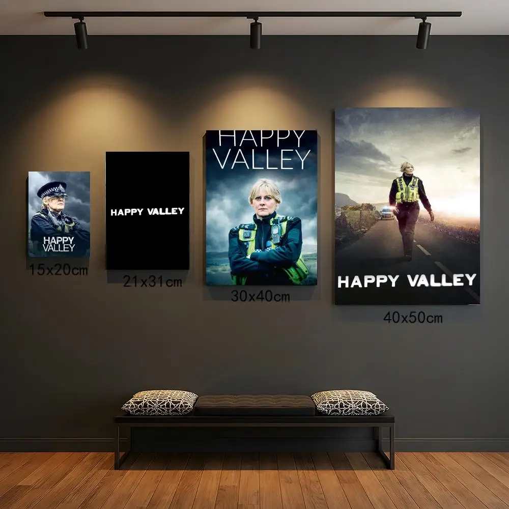 tv series H-Happy Valley-Y Poster Peel and Stick Wall Art for Cafe Office Bar and Home Decoration