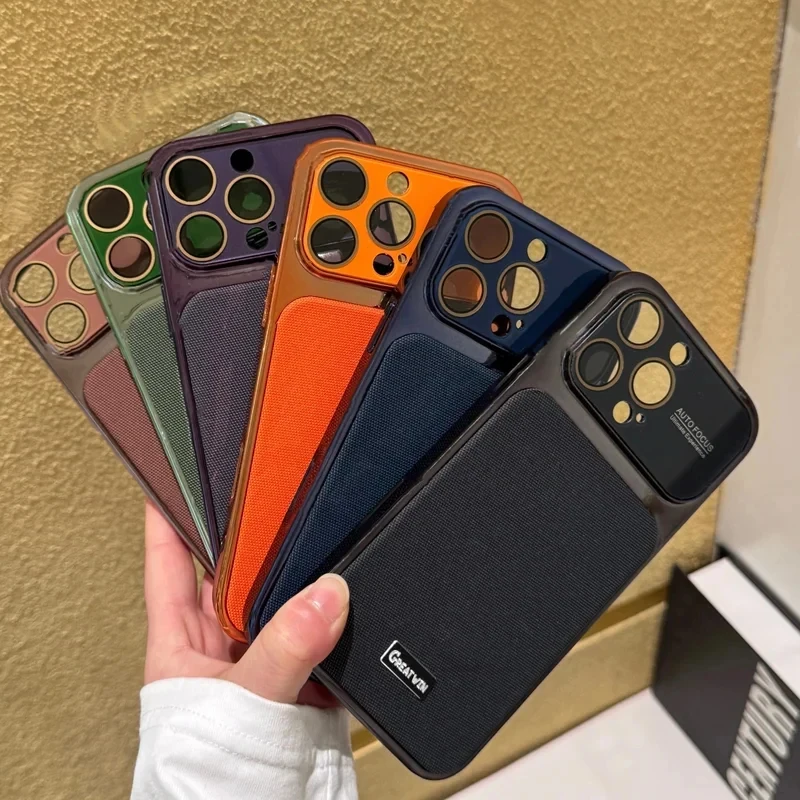 Nouvelle technologie de tissage : Coque série 17 pour iPhone 17, 16, 15, 14, 13 Pro Max, anti-rayures, avec protection intégrale de l'objectif