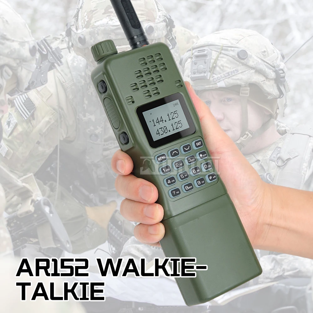 

AR-152 15W Walkie Talkie Powerful CB Two way Radio 12000mAh Battery Tactial Long Range AN PRC-152 Dual Band Transceiver