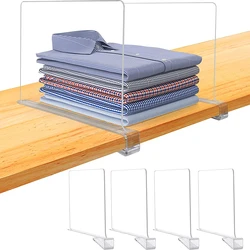 1pcs Acrylic Dividers Shelf Divider For Closets Organizers With Wooden Shelves Shelf Dividers Closet Separators Shelf