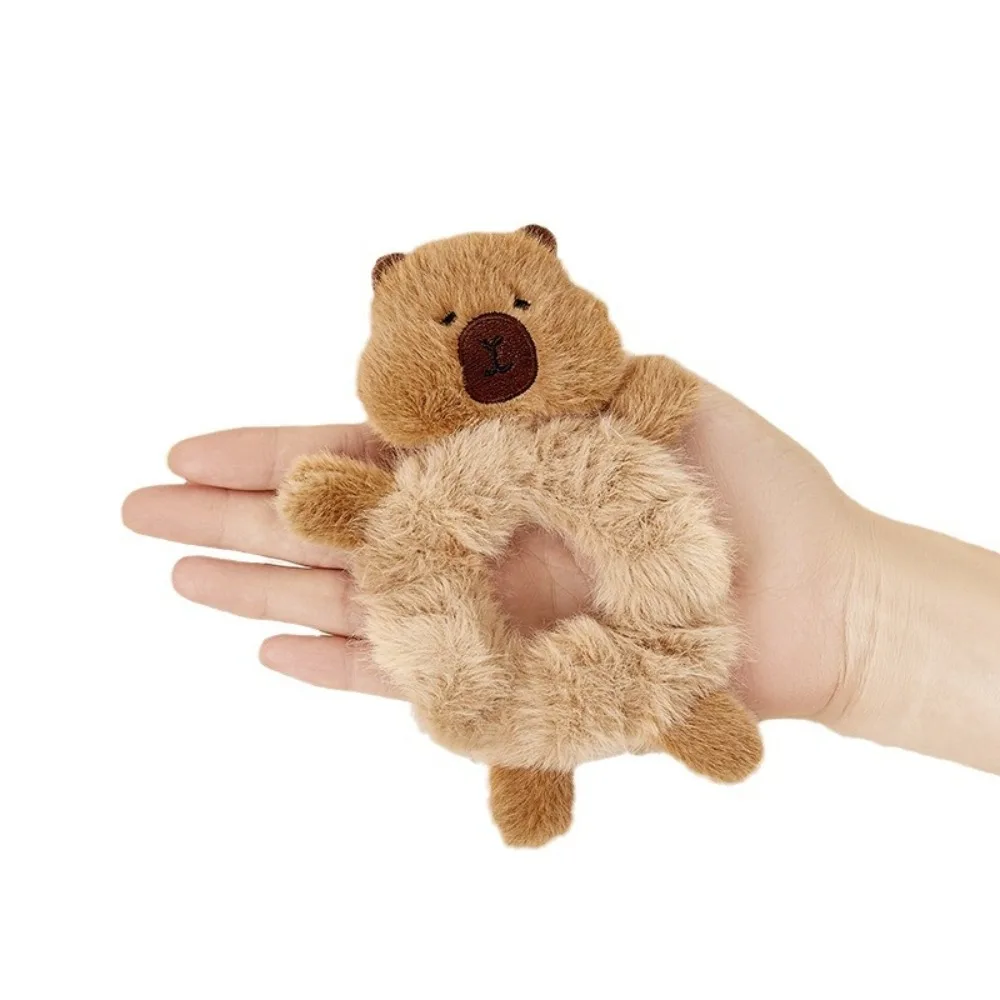 إكسسوارات شعر كارتونية كابيبارا للنساء والفتيات ، أغطية رأس مرنة ، مشبك شعر بحبل ، مشبك مخلب قلب جرلي ، لطيف