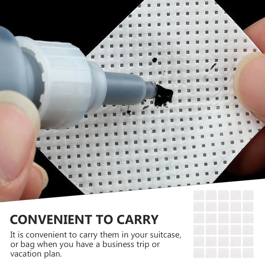 Lingettes de nettoyage en bouteille de colle, 1000 pièces, tissu Non tissé jetable pour outil d'élimination de l'adhésif des cils, taille de voyage, tampon de maquillage blanc