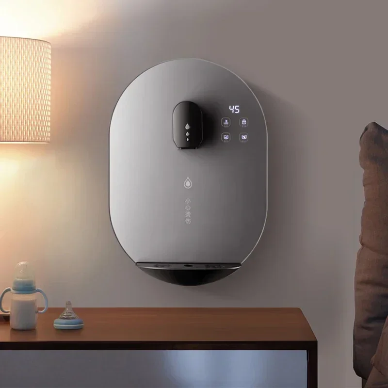 Calentador de agua instantáneo montado en la pared, pequeño calentador de agua rápido, tipo cálido y caliente, ajuste de temperatura de cinco etapas, dispensador de agua