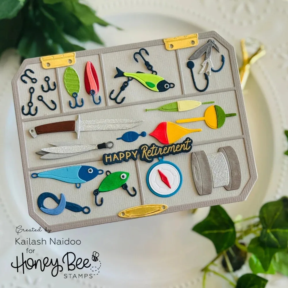 2026 new car and fishhook Metal Cutting dies And Stamps For Scrapbooking Stencil Embossing Mold DIY Paper Cards Craft Cutting