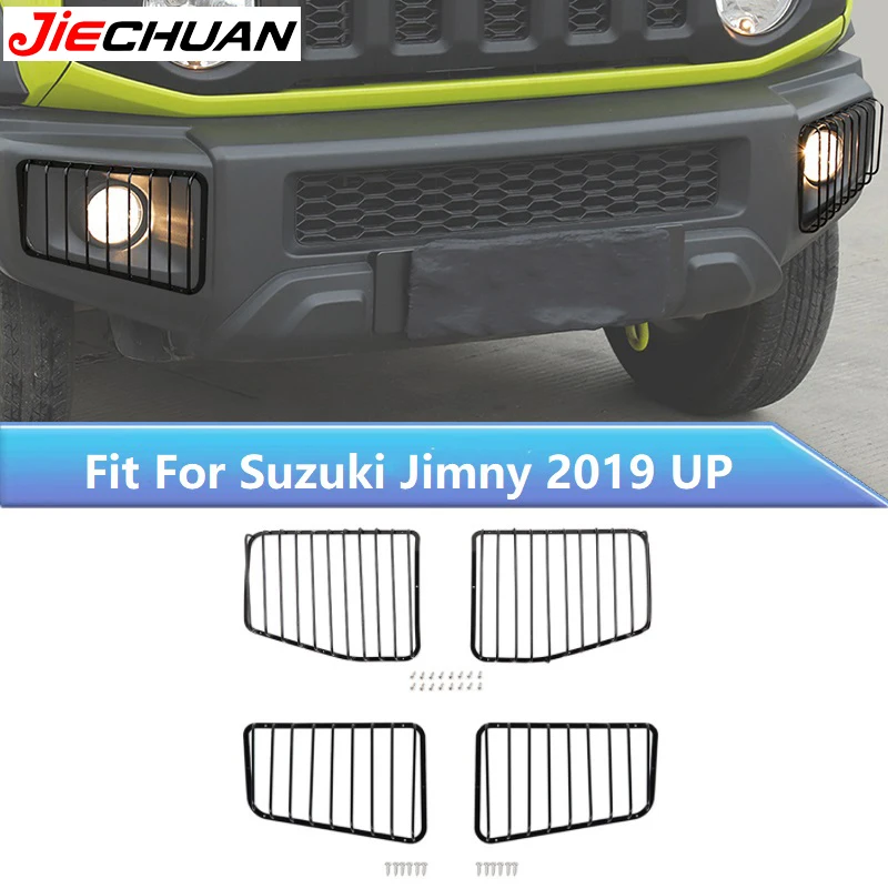 

JIECHUAN Car Front Fog Light/Headlight Lampshade Decoration Cover Fit For Suzuki Jimny 2019 Up,Lamp Hoods Protective Accessories