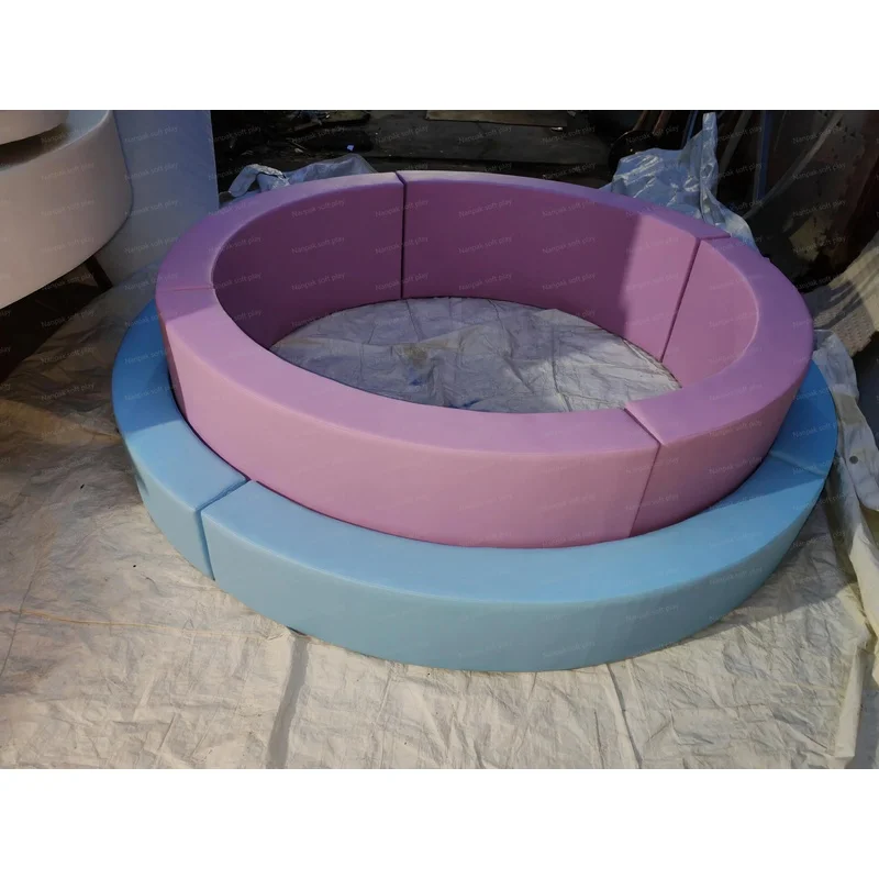 Cute Pastel Indoor Playground for Kid Rental Double Ball Pit Climber Carousel Event Birthday Soft Play Party Soft Play Equipment