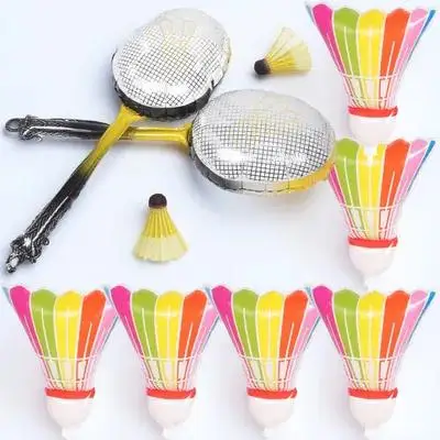 

8Pcs Inflatable Badminton Decorations Foil Racket Ball Balloons for Sports Themed Birthday Party Celebration Decor
