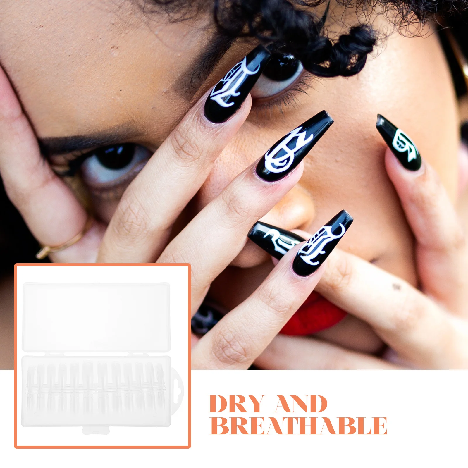 

1 Box Full Clear Fake Nail Tips Natural Color Easy Use DIY Nail Art Manicure Salon Nails Fake Nails Manicure Supplies