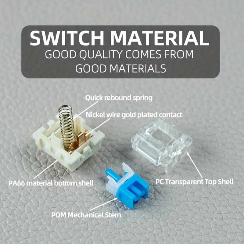 مفاتيح لوحة المفاتيح الميكانيكية ITLY DIY، متوافقة مع مفاتيح الكرز باللون الأحمر والأزرق والبني والأسود.