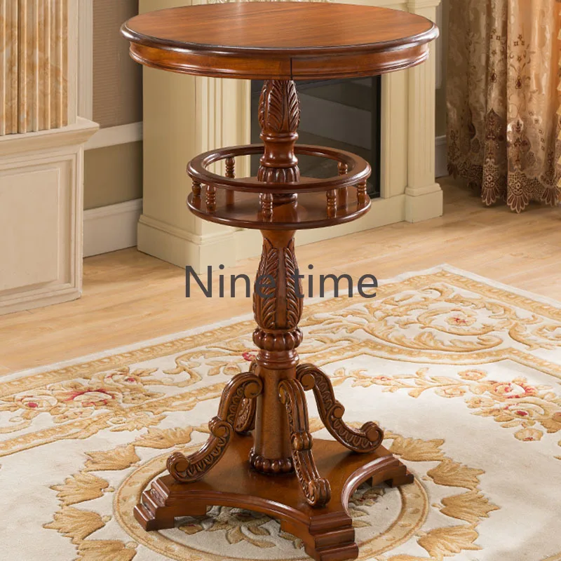 Round Kitchen Bar Table Modern Small Coffee Cocktail Bar Counter Table Design Reception Muebles De Cocina Living Room Furniture