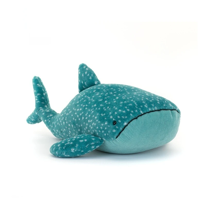 

Лидер продаж и веселая плюшевая игрушка-кукла Jellycat Whale Shark, домашнее украшение, подарок друзьям, праздничный подарок, новый летний продукт 2025 года