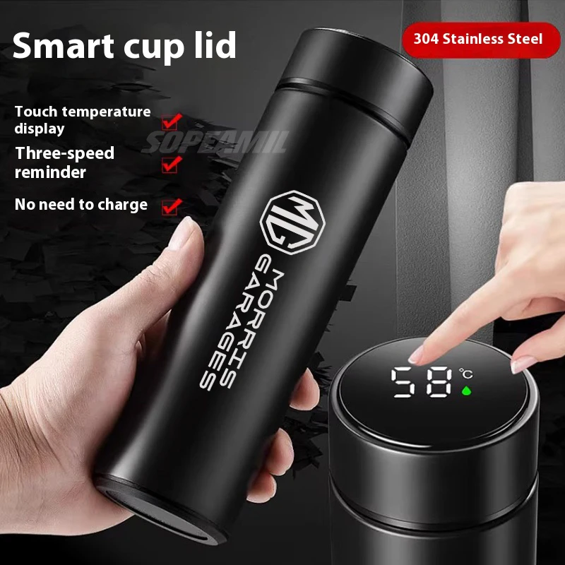 

Car Thermos Cup Water bottle Temperature display Coffee cup Thermos Flask MG ZS HS ES5 MG4 Electric EV MG3 MG5 MG6 MG7 ONE EZS