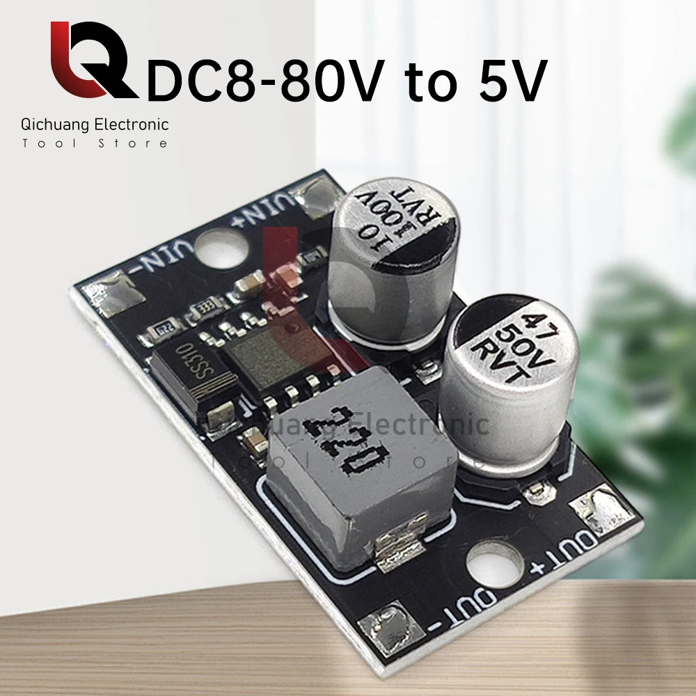 3 قطعة DC-DC تنحى وحدة الطاقة المدخلات 12-80 فولت إلى 5 فولت 9 فولت 12 فولت 24 فولت 1.5A محول طاقة الألومنيوم الركيزة وحدة محول طاقة