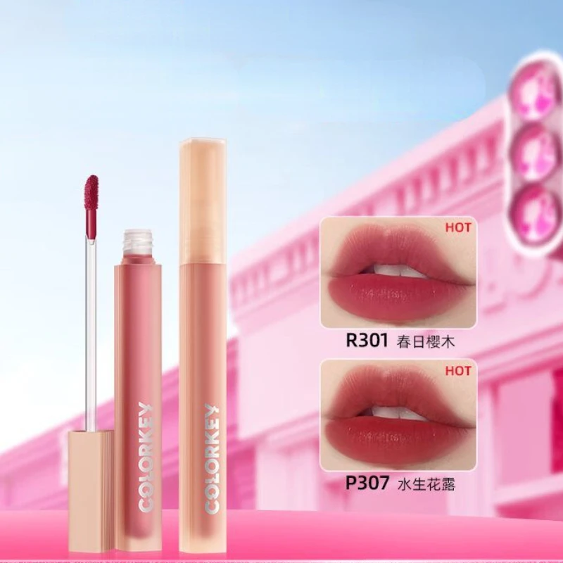 

Colorkey Water Mist Lip Dew Matte Surface Moisturizing Lip Lacquer Moisturizing Whiteing Light Thin Lip Makeup Delicate Lipstick