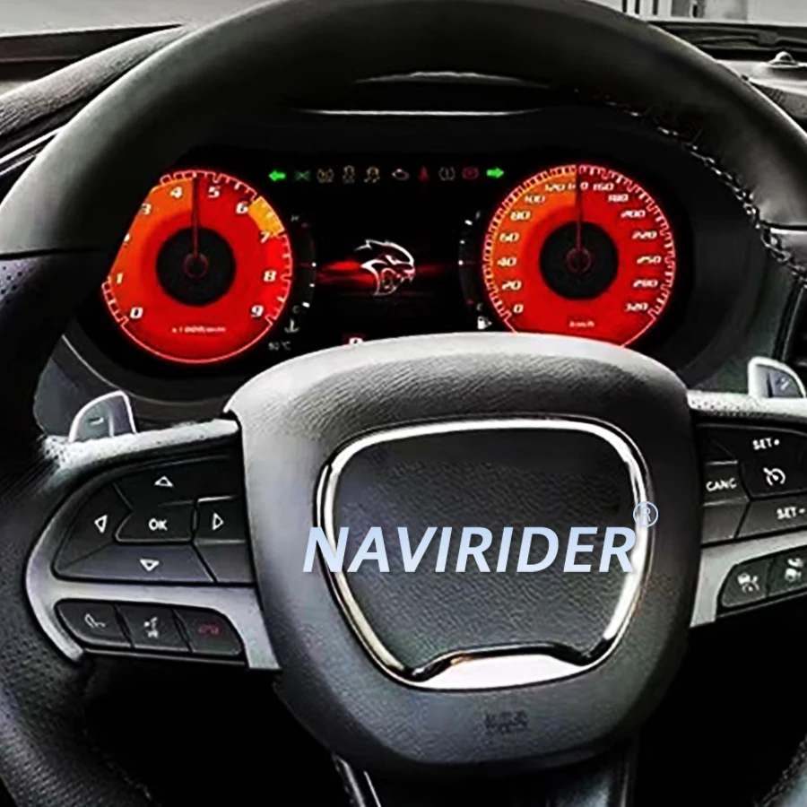 

Цветной дисплей виртуальной приборной панели Virtual Cockpit с поддержкой CarPlay для Dodge Challenger 2012-2018, интеллектуальный LCD-спидометр для автомобиля.
