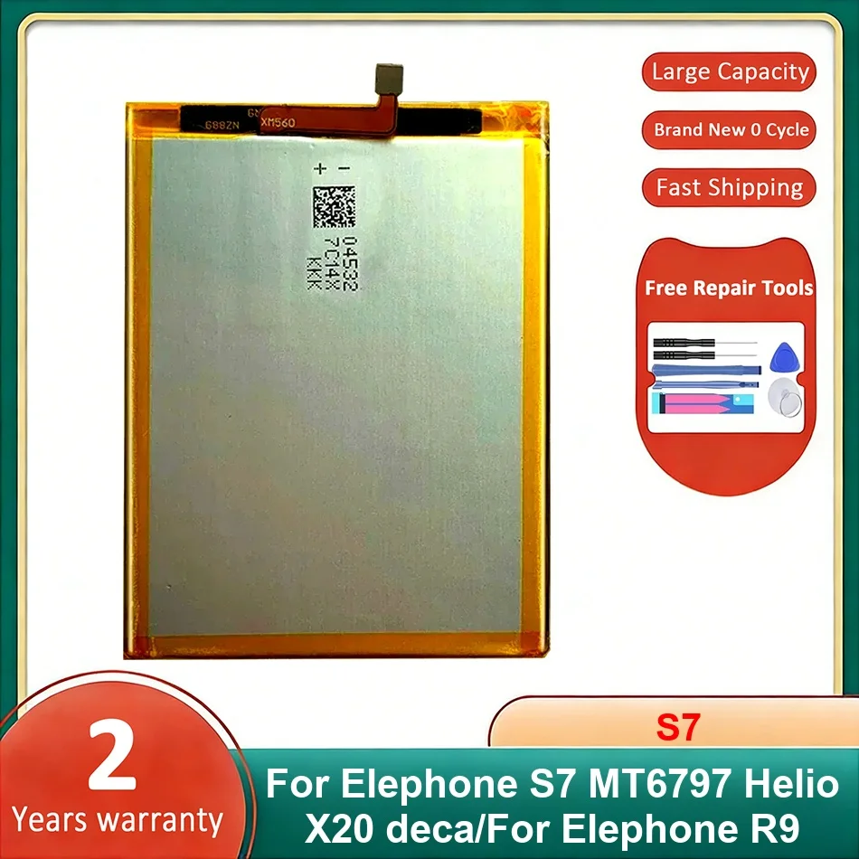 Аккумулятор для мобильного телефона Elephone S7 MT6797 Helio X20 Deca/для R9, S7, перезаряжаемые батареи Аккумулятор для мобильного телефона Elephone S7 MT6797 Helio X20 Deca/для R9, S7, перезаряжаемые батареи