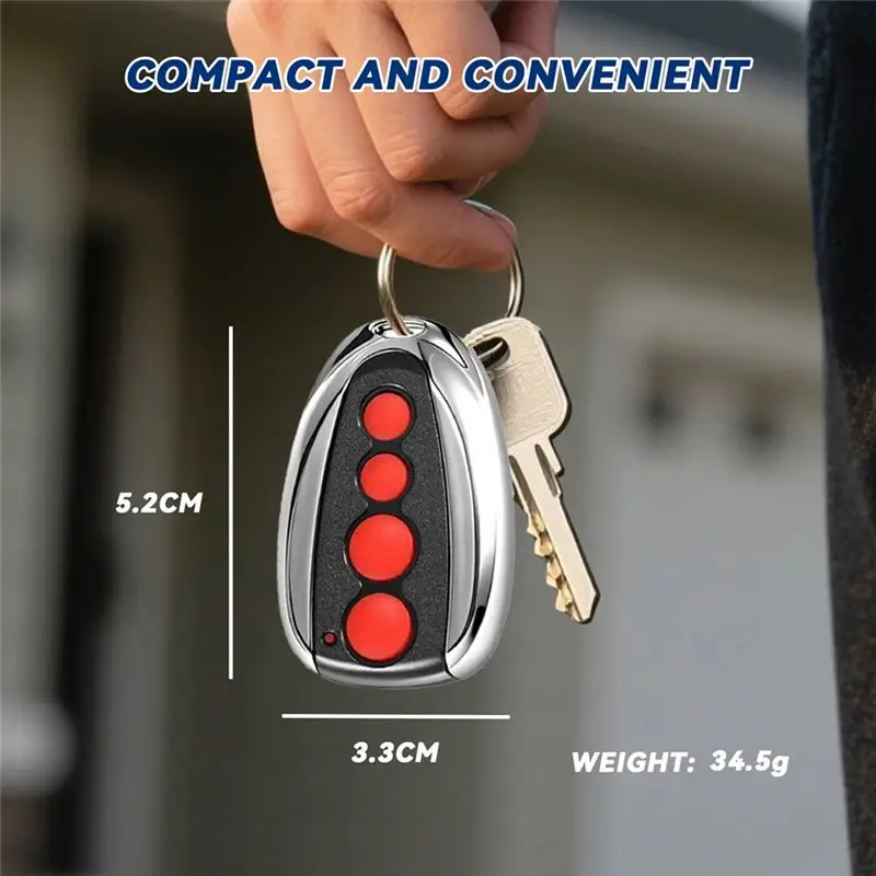 ABZZ-Garage Door Opener Remote Control For Steel-Line ZT-07 SD800 433.92Mhz 4-Channel Garage Door Remote