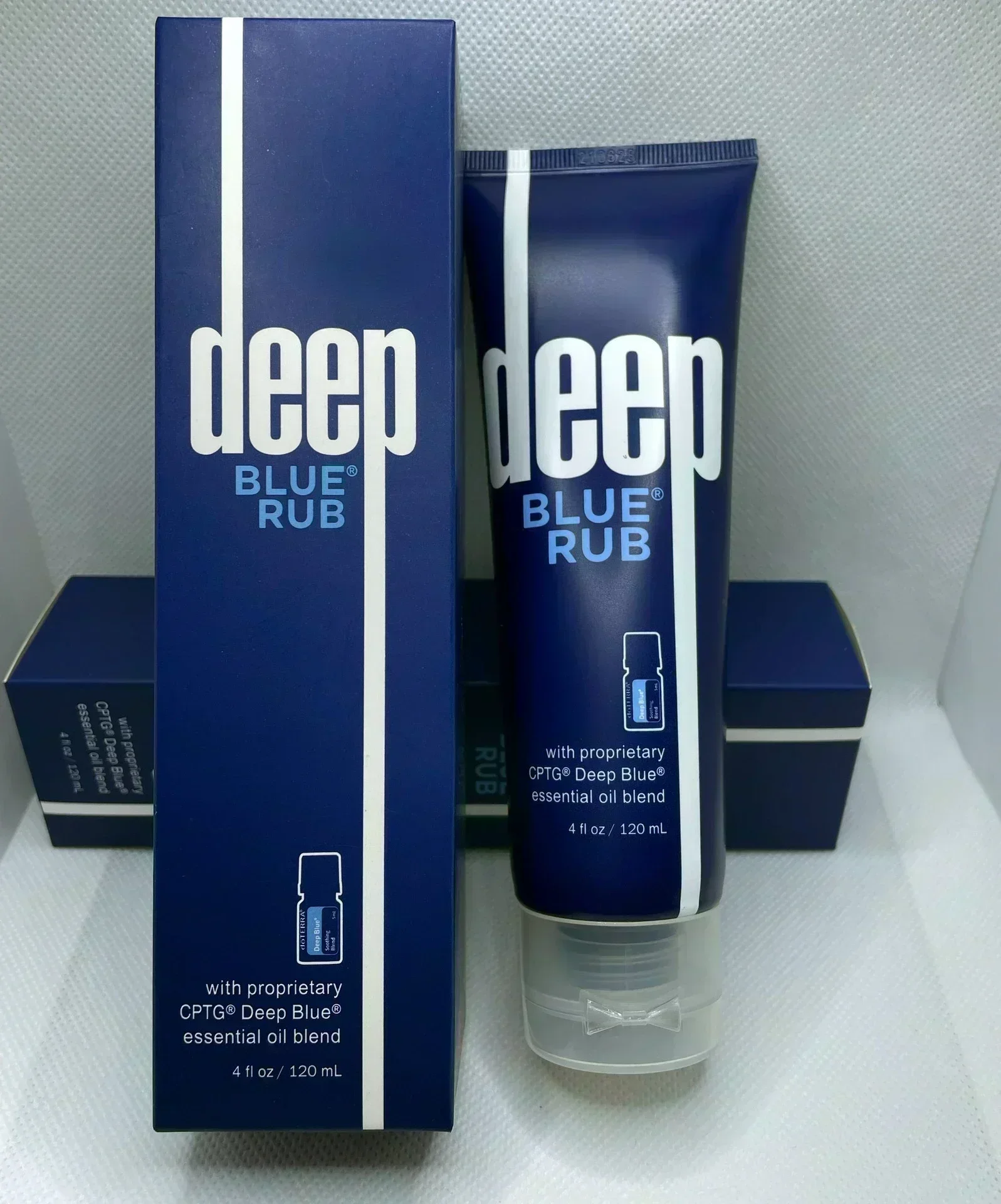 1 Uds. Mejor venta crema frotar azul profundo con cptg propiedario mezcla de aceite esencial azul profundo 120ml de alta calidad