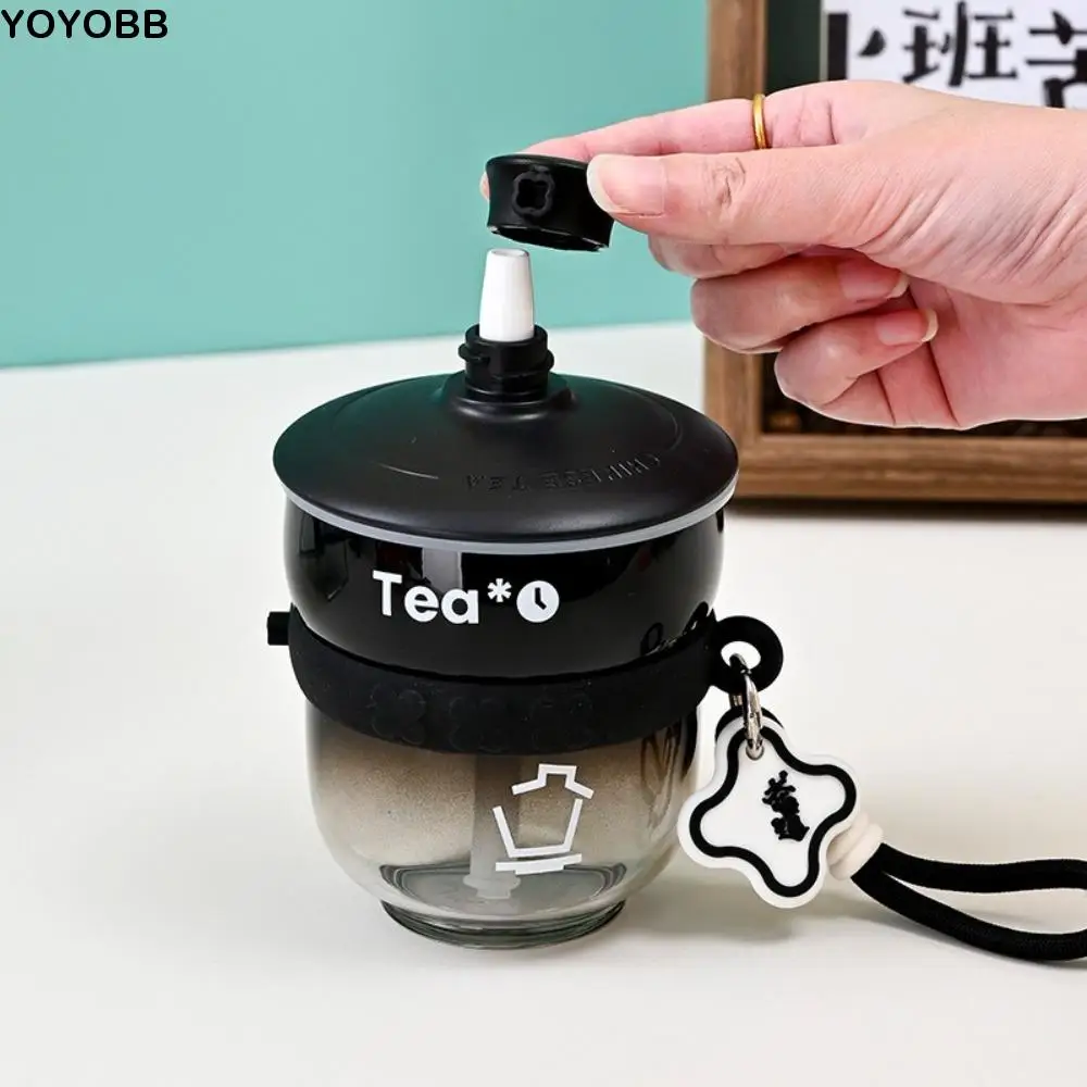 

Портативная мультяшная соломенная бутылка для воды, пластиковая герметичная чашка для чая с соломинкой, мини-чашка для напитков, ежедневное использование