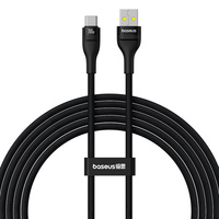 Baseus Flash USB-A/USB-C 100W 2m Black-Fast Charging and Data Transfer Cable