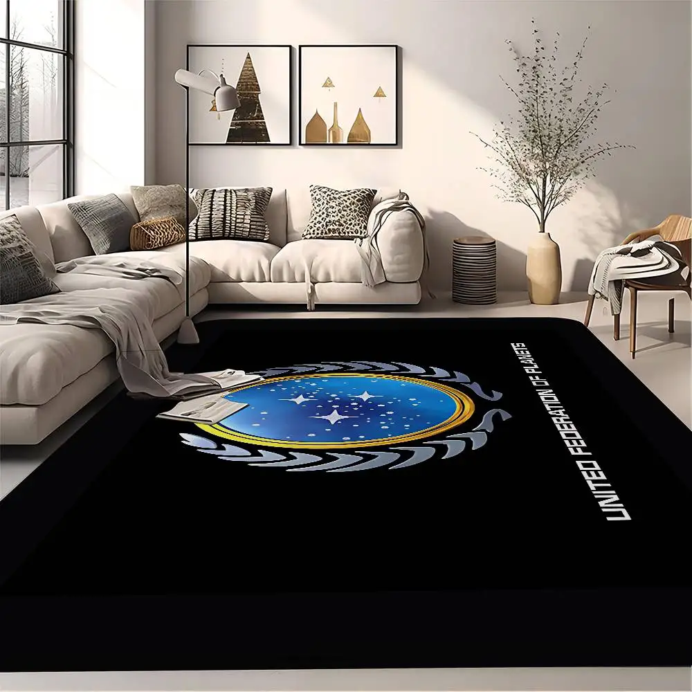 S-Star T-Trek Movie Hallway Carpet Non-Slip Laundry Room Mat Laundry Decor Balcony Child Living Room Toilet Rug