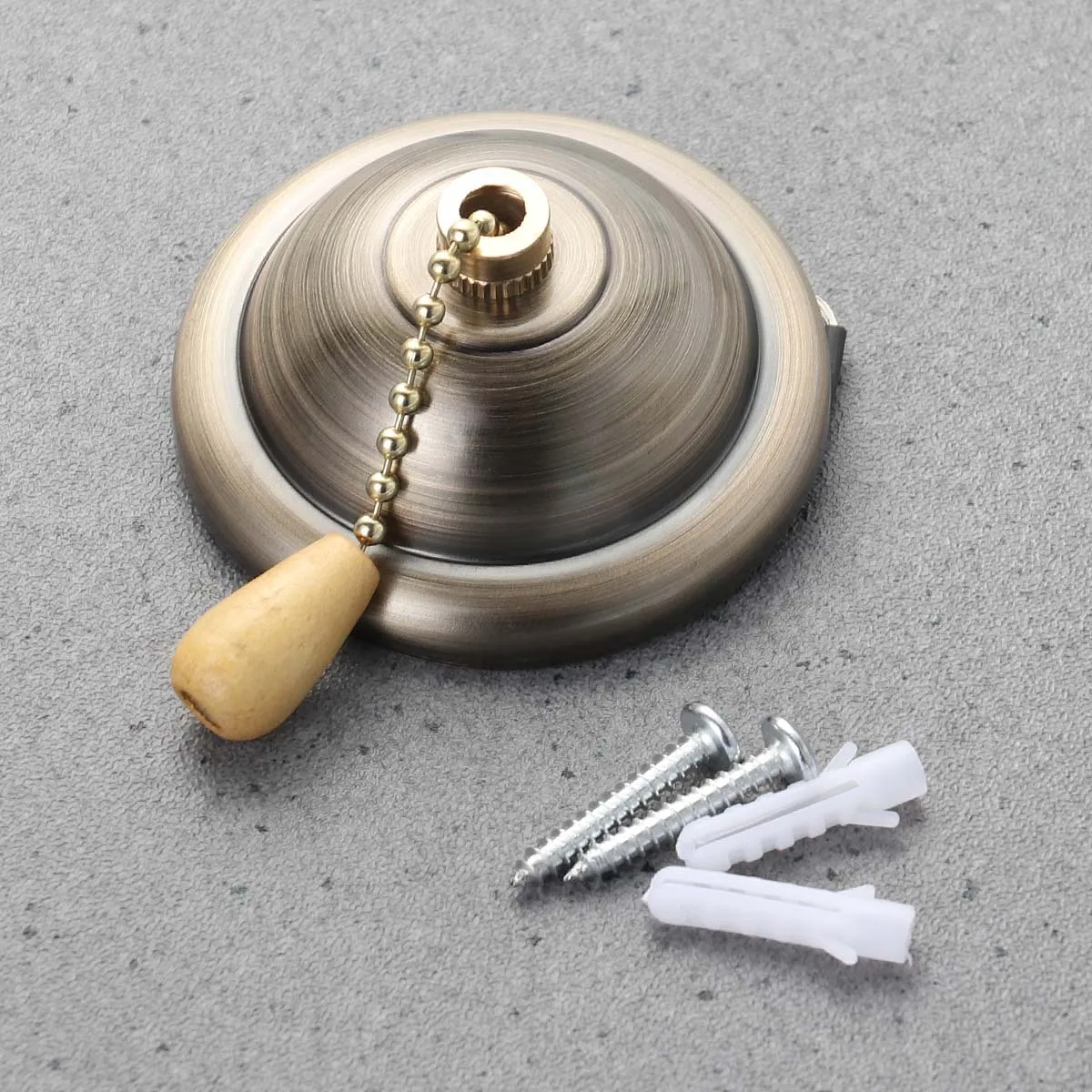 

Copper Style Ceiling Fan Pull Chain Set Vintage Design Durable Iron Material for Lighting Fans Indoor Light Light