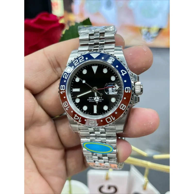 Men's Watch Top Quality gmt Diving Luminous Display Cola Circle Master II Cushioned Movement Couple Automatic Mechanical Watches