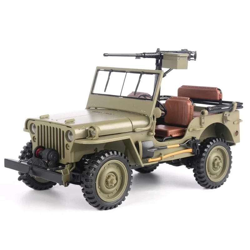 1/14 Climbing Car Remote Control Car Convertible Off road Fighting Vehicle 2.4G Capstan LED Lighting Speed Adjust Metal RC Car