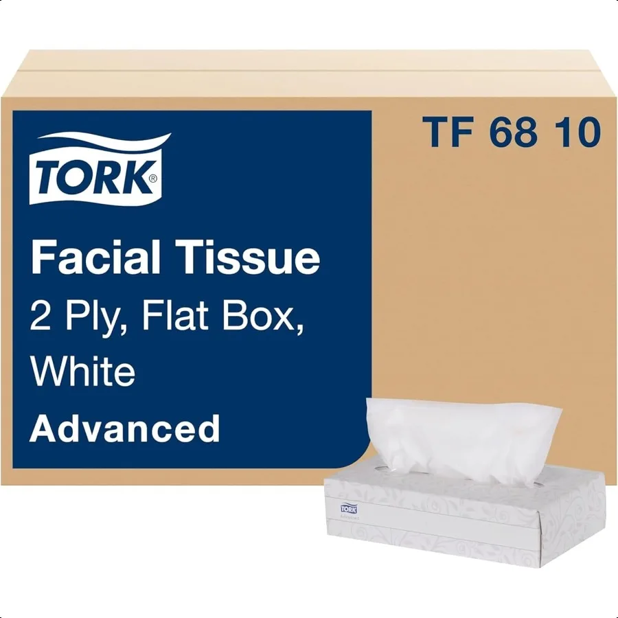 

Tork Advanced Facial Tissue Белый Мягкий Нежный 2-слойный диспенсер F1, совместимый с 30 коробок x 100 салфеток TF6810