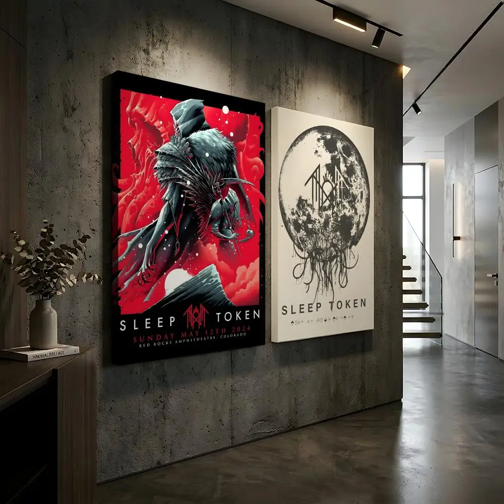 Mystery Band S-Sleep T-Tokens Framed Wall Painting Framed Canvas Wall Art Waterproof Wall Decor For Living Room Bedroom