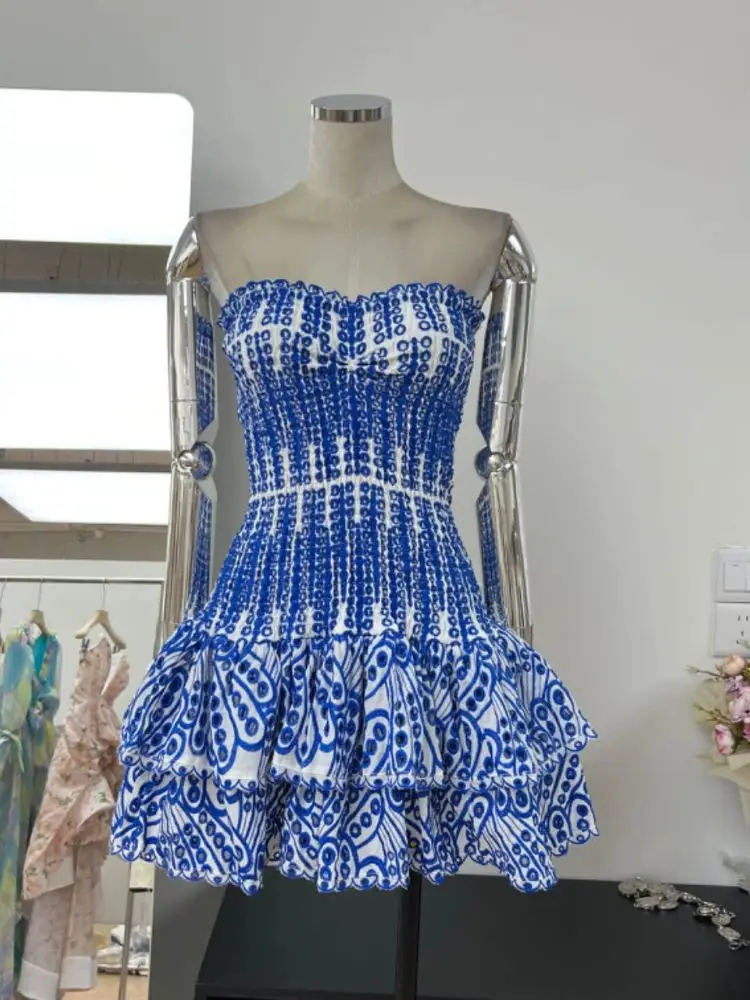 Venda quente em camadas bainha sexy vestido para mulheres sem alças sem mangas sem costas cocktail mini vestidos boate roupas de aniversário