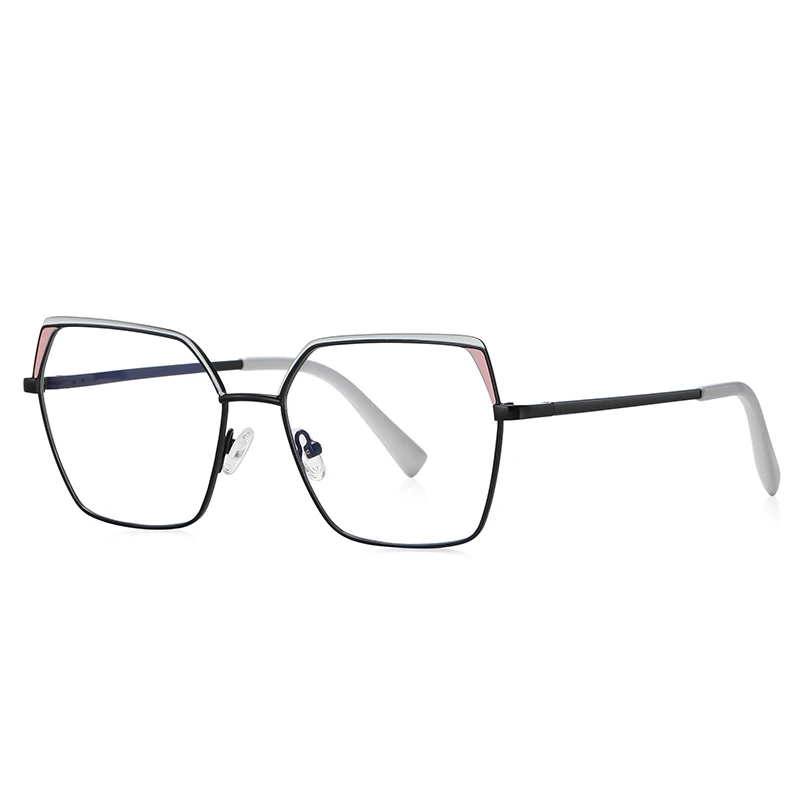 VICKY Geometric Square Fashion Large Framed Glasses Women's Reading Glasses Anti-Blue Light Customised Prescription Available