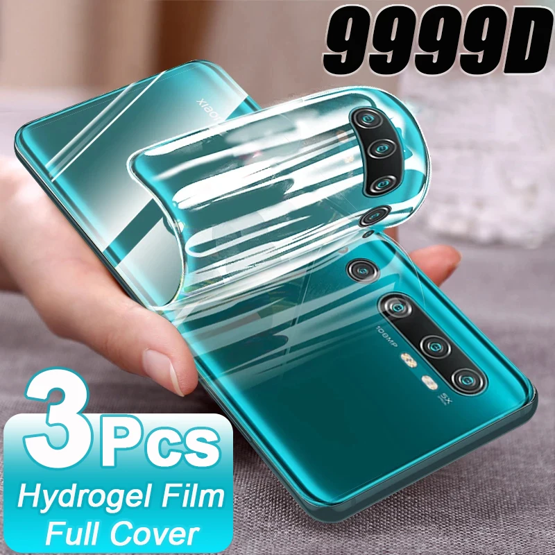 3PCS Back Hydrogel Film For Xiaomi Mi 11 Ultra Note 10 Lite Note10 9 8 Pro Screen Protector Mi 10Ultra 10T 9T 10 Pro A3 CC9E SE