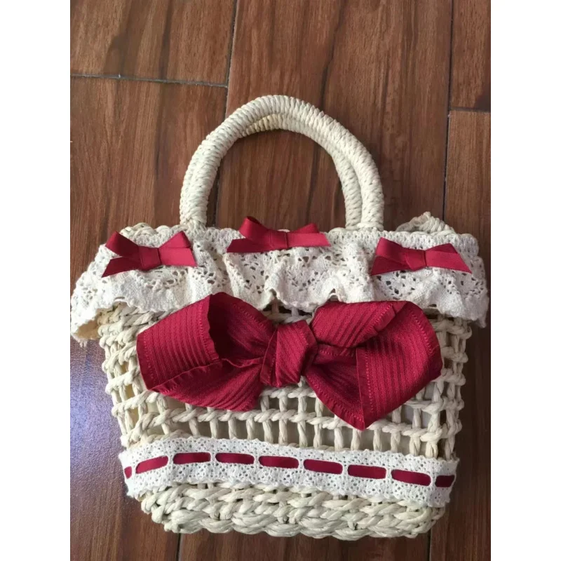 เดรสโลลิต้าทรงเอไลน์พิมพ์ลายสไตล์ญี่ปุ่นย้อนยุคหรูหรา แต่งระบาย คอทรงกลม แขนสั้น เอวสูง แต่งเชือกผูกโบว์ทรงเข้ารูป รุ่น 202