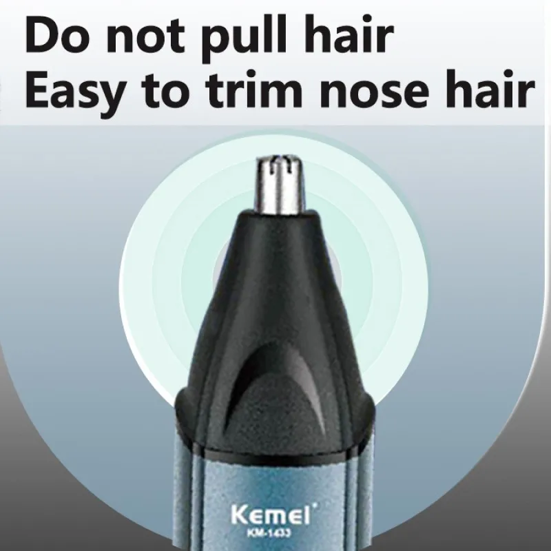 Kemei 3 In 1 Powerful Electric Shaver Facial Body Hair Trimmer Beard Shaving Machine Razor Nose Ear Hair Trimmer for Men KM-1433