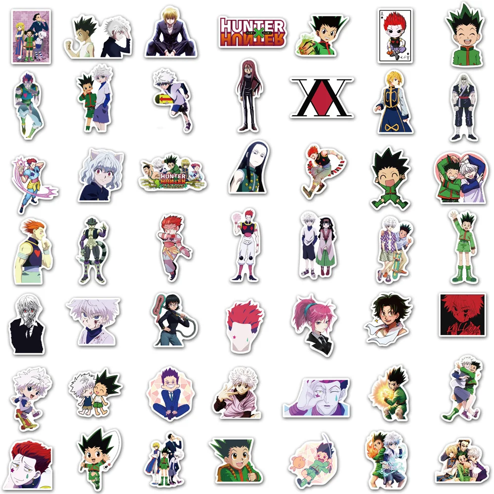 100PCS PCS Animation Full-time Hunter Graffiti Waterproof Sticker Suitcase Notebook Refrigerator Stationery Box Helmet Stickers