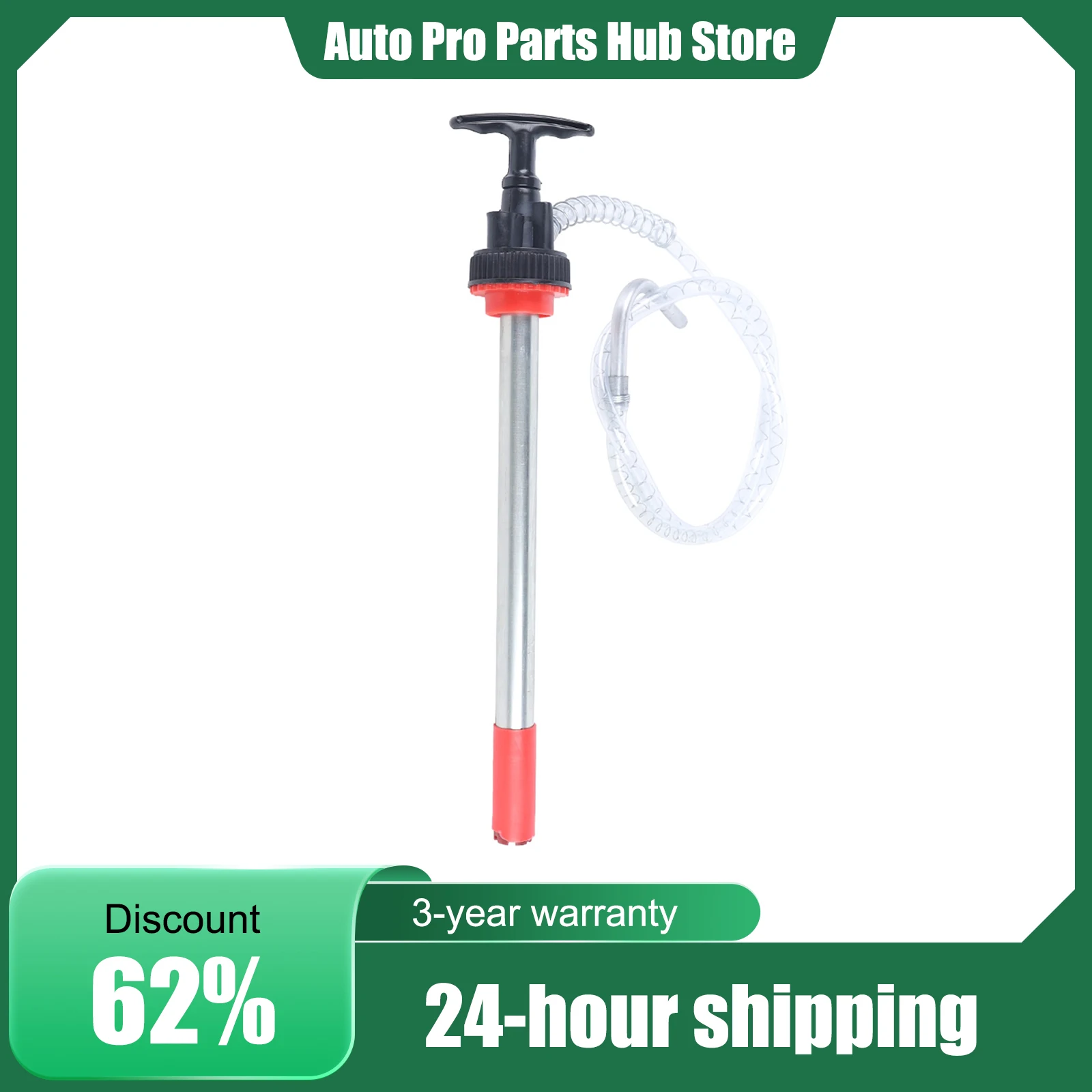 

Manual Oil Pump Dispenser, Hand Gear Oil Fluid Oil Transfer Pump, Fits 5 Gallon Bucket Pail, Leak-Proof Nozzle, 126cm Hose