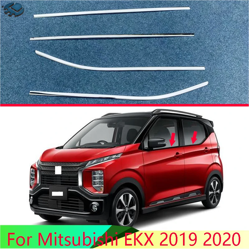 

Аксессуары для Mitsubishi EKX 2019 2020, стильная палочка для кузова, украшение для окон из нержавеющей стали, отделка оконной ленты