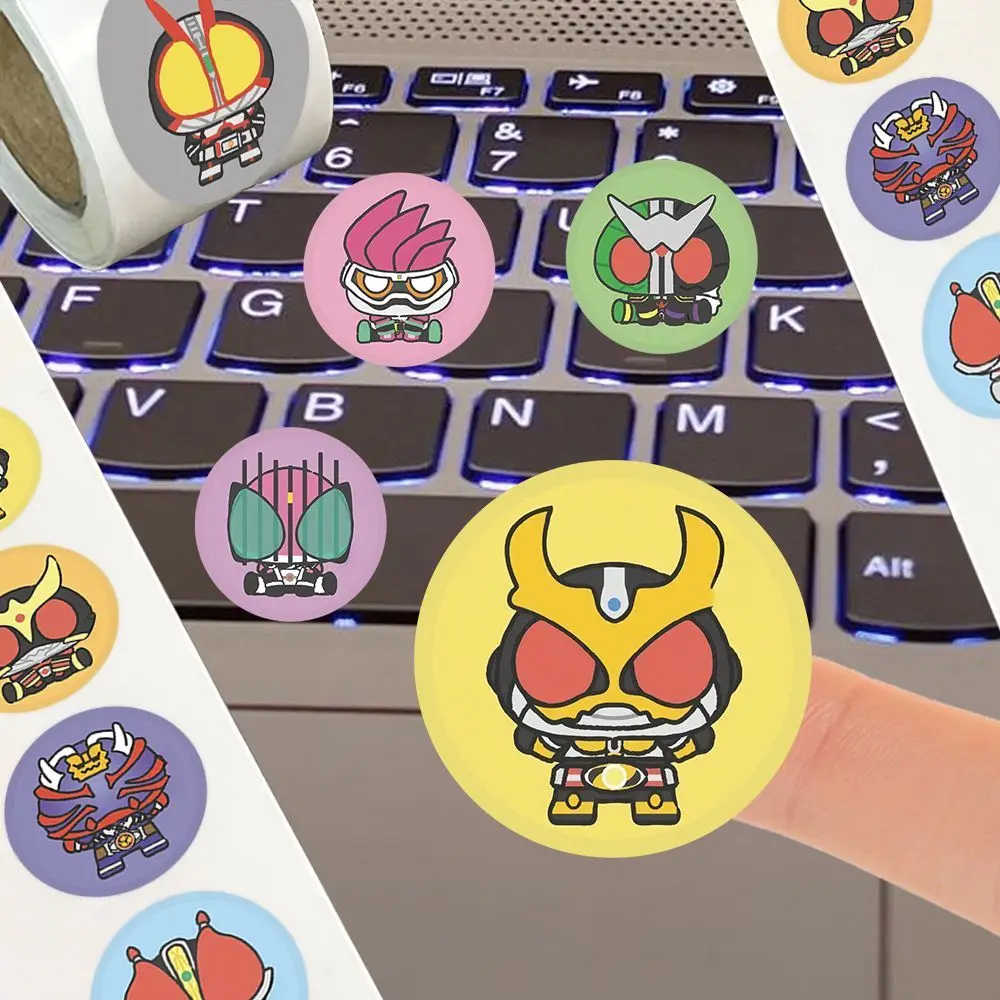 Neue Masked Rider Q Edition Volumen-Aufkleber Cartoon-Muster Kreative Animations-Peripherieprodukte für Schüler Allgemeine Handbücher DIY-Aufkleber – Detail 2