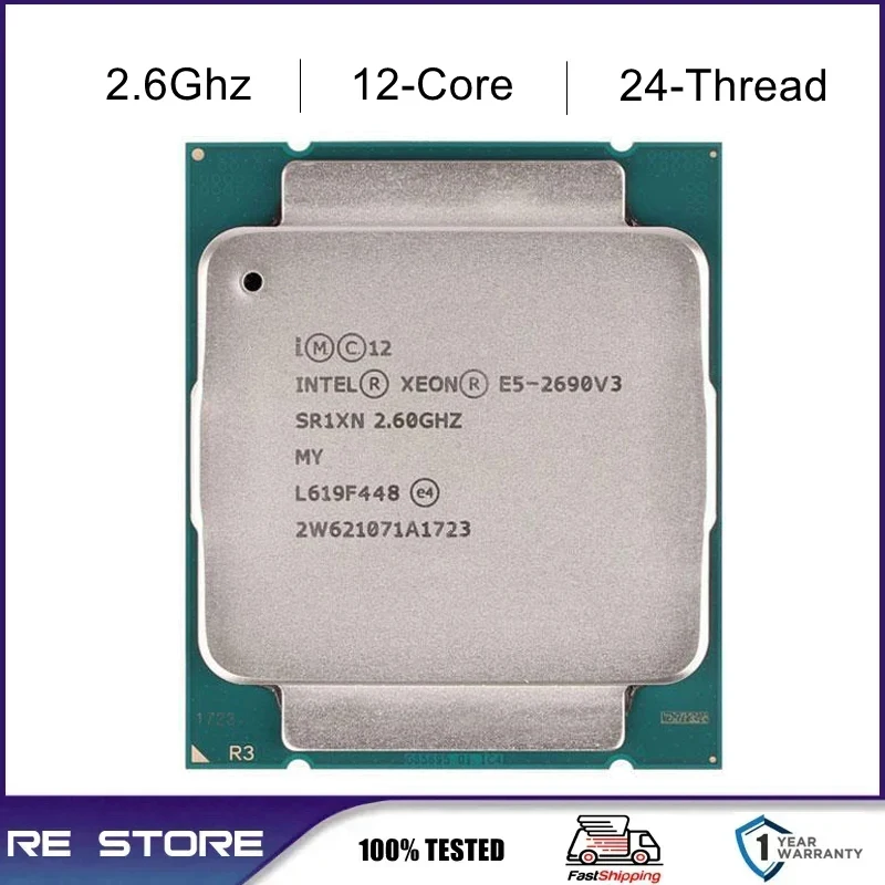 Intel Xeon E5 2690 v3 2690V3 2.6GHz 12코어 LGA 2011-3 CPU 성능과 안정성, 왜 이 제품이 여전히 최고인가?