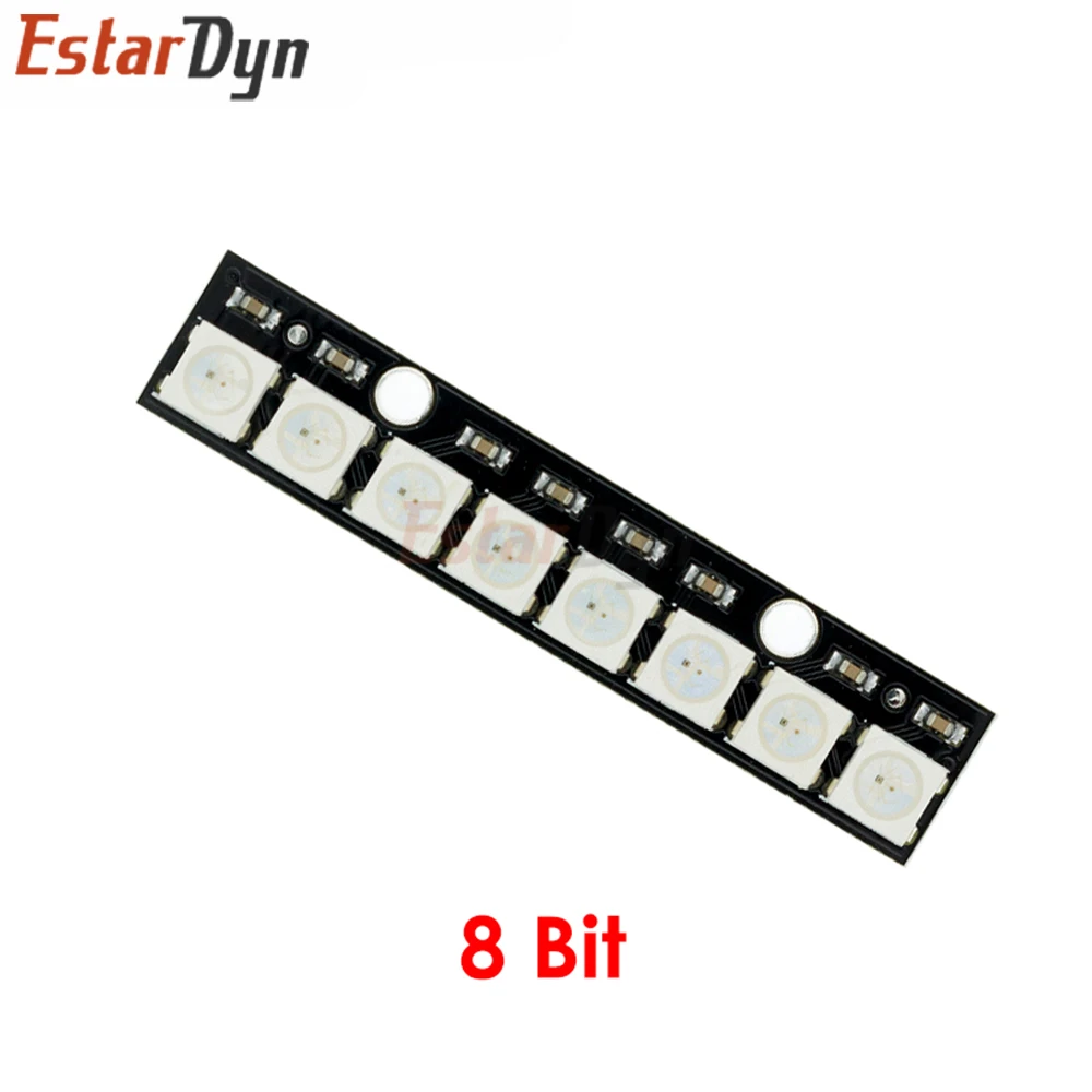 Estardyn WS2812/SK6812 Adresseerbare 5050 RGB LED Ronde Ring Module 8/12/16/64 LEDs Ingebouwde driver voor doe-het-zelf verlichtingsprojecten