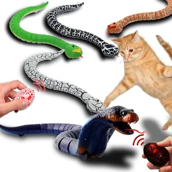 Fun Rc Snake Robots Toys for Kids Boys Children Girl Remote Control Animals Prank Cat Pets Simulation Rattlesnake Electric Cobra