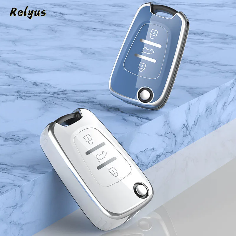 TPU Car Key Case Cover for Hyundai Elantra Accent I20 I30 Ix20 Ix35 for Kia Sportage Rio 3 Soul Optima Ceed Pro K5 K2 Pride