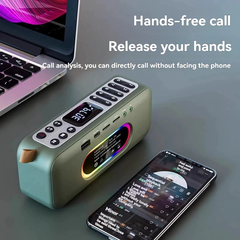 

Ретро Bluetooth-динамик SANSUI F36 18 Вт, мини-двойной динамик, радиоприемник для пожилых людей, музыкальный плеер, портативный динамик, поддержка FM/TF/AUX