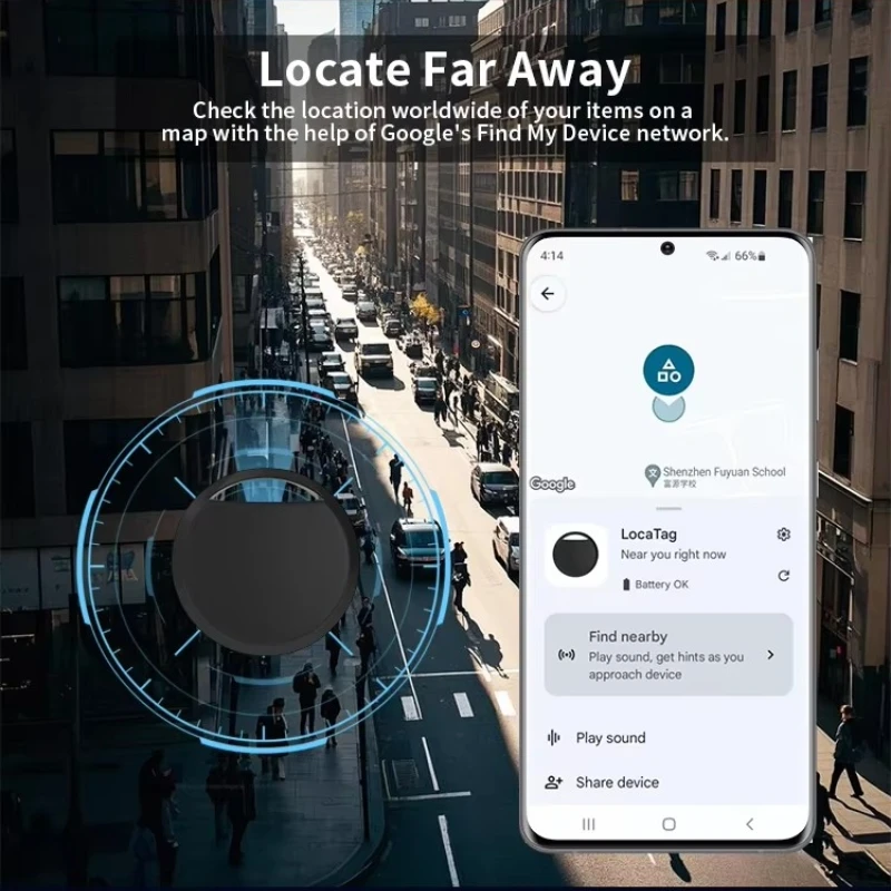 Bluetooth GPS-трекер для телефонов Android работает с Google Find My App Key Finder Pet Smart Tag для Xiaomi Samsung Iphone 2025